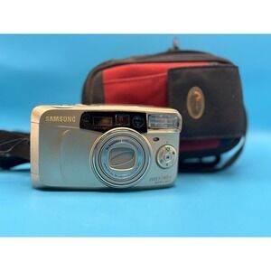 Samsung Evoca 140 S Quartz Date 38-140mm Auto Macro Silver 35mm Film Camera